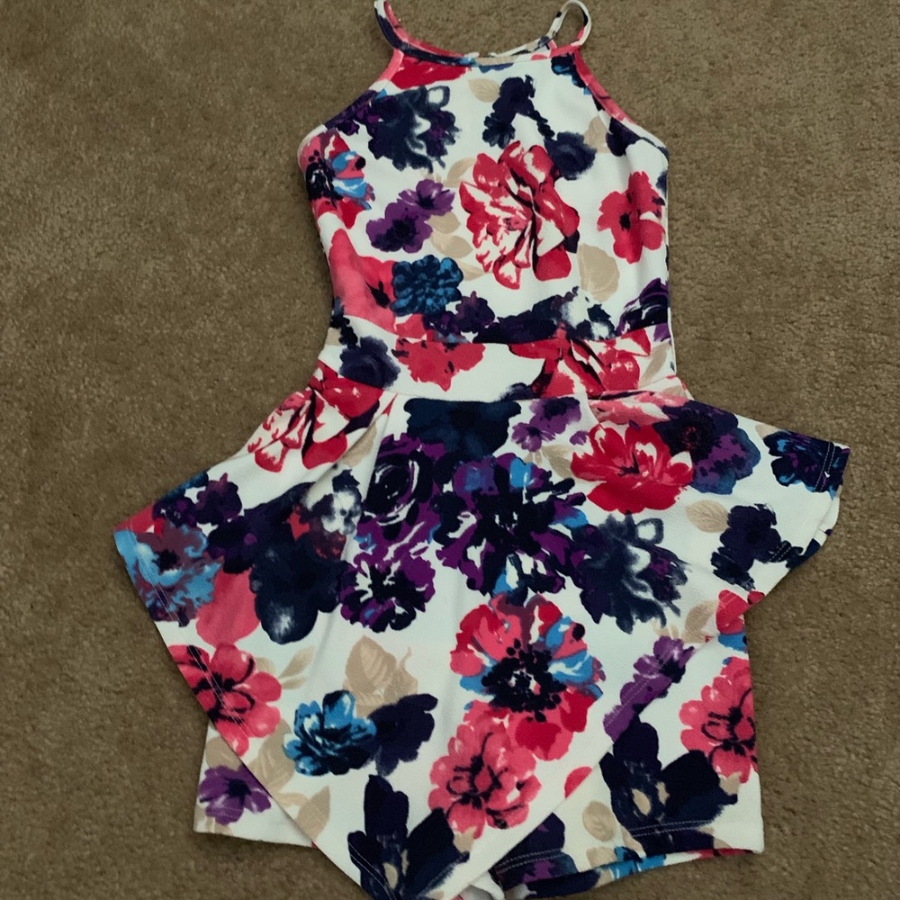 Floral Short Romper